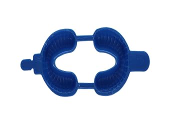 HSB 108110, Large, Blue, Dental Fluoride Trays Foam Dual Arch Trays for Convenient Gel Application and Even Coverage, 100/Pk