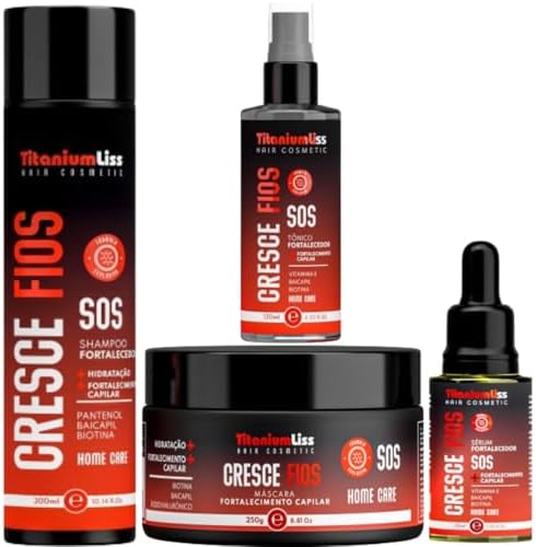 Kit Crescimento Capilar Sos Cresce Fios Titanium Liss Crescimento...