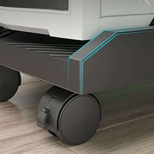 Soporte móvil para CPU con ruedas para torre de PC, color negro miniatura 6