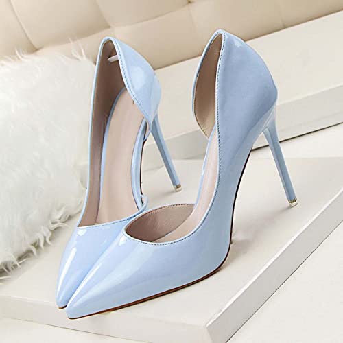 JOEupin Women's High Heels Closed Toe Stiletto Pointed Toe D'Orsay Sexy Dress Wedding Party Pumps Shoes4