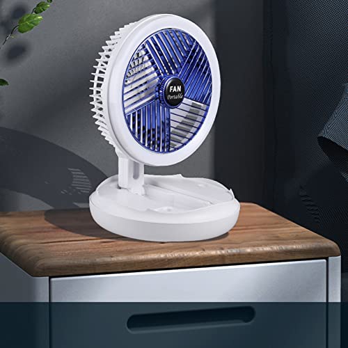 Ventilador plegable para acampar de 7 pulgadas con lámpara LED multidireccional 8