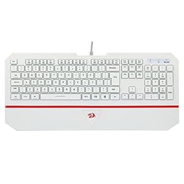 Teclado Gamer Membrana Redragon Karura 2 Branco (ABNT2 / Perfil Baixo)