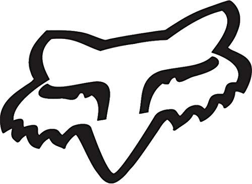 Fox Racing Mens Fox Head TDC Sticker,Black 1,One Size