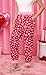 Women’s Valentine’s Day Heart Print Pajama Pants Cozy Elastic Waist Ankle Strap Lounge Sleep Bottoms Red XL