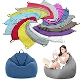 Organisateur parfait : sans remplissage/haricots. Il suffit de le remplir vous-même avec des animaux en peluche, des oreillers, des vêtements, ou des particules de mousse, etc. Fait une chaise confortable, chaise longue, oreiller, chaise vidéo, siège ou chaise longue pour chambre d'enfant ou d'adulte, pour placard, pour coin ou sur le lit
