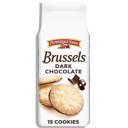Pepperidge Farm Brussels Dark Chocolate, 15 Lace Cookies, 5.25 oz. Bag