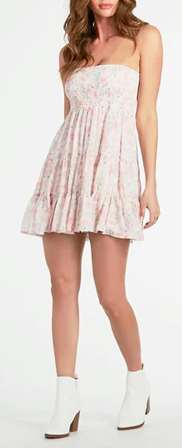 Summer Dresses for Women Strapless Tube Top Mini Dresses Beach Boho Sundress 2025 - Image 4