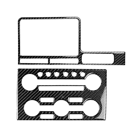 Kolfiber mittkonsol radio trimpanel för R35 2008-2016 RHD ramskydd för bilnavigering CD-spelare multimedia center kontroll dekoration klistermärke