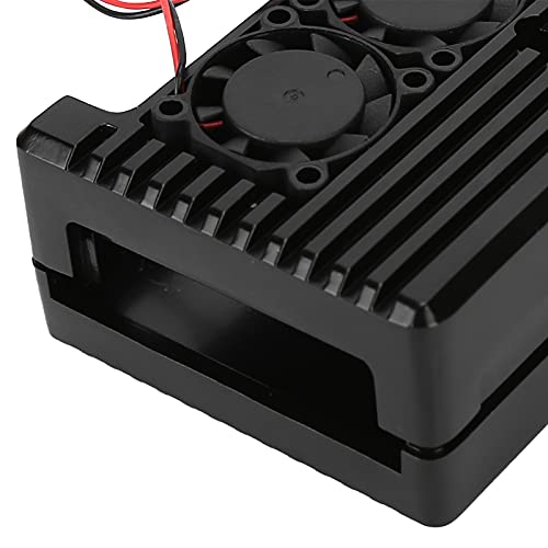 Boîtier de refroidissement pour Raspberry Pi 4 en aluminium avec double ventilateur - 3