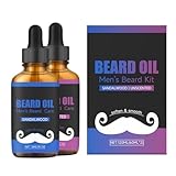 Bartwuchsöl, Nicht Fettende Formel, 60 Ml, Schnurrbart-Pflegeöl, Bartreinigungsspülung, Einfach Zu Verwenden, Für Das Tägliche Rasur-Styling In Der Nacht Zu Hause, Im Salon, Im Spa, Unter Der Dusche