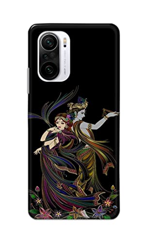 Image of Lord Radha and Krishna Hard Back Case Cover for Redmi K40 / K40 Pro / K40 Pro+ Back Cover -(J5) VNS2223