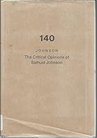 The Critical Opinions of Samuel Johnson B001TLRORG Book Cover