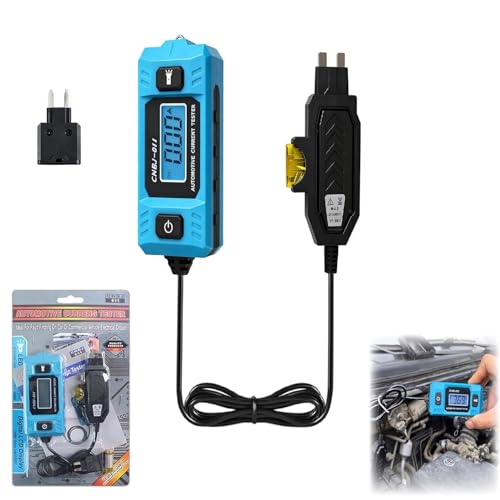 Auto Circuit Relay Tester, Portable 20A 48V-High-Precision 0.01A~19.99A Fuse Tester with Led Display & Front Lighting, Car Relay Fuse Blade Checker for Various Vehicles