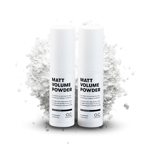 O.C. HAIRCARE Poudre coiffante - Poudre pour cheveux fins & délicats - avec EFFET MATTE - coiffante pour une stabilité maximale - recommandée par les plus grands salons (11 g (Lot de 2))