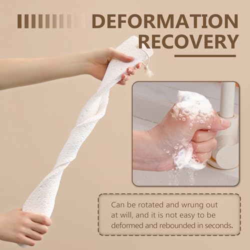 Image of Kitchen Sink Water Splash Guard, Kitchen Sponges Absorbent Faucet Mat, Heavy Duty Scrub Sponges, Suitable for Cleaning Kitchen and Bathroom Countertops, Super Absorbent (White, 23.23 inchx2.76 inch)
