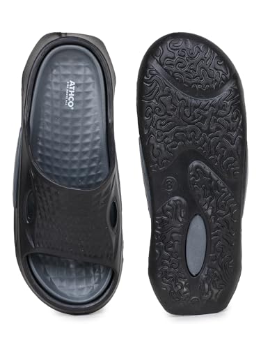 Image of Men's Acupressure Slippers & Flip-Flops | Soft Foot Massager, Lightweight, Anti-Skid, Waterproof Comfort Slippers for Men & Boys | Daily Casual Wear