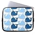 Produktbild qidushop Whale Silhouette Print Electronics Bag Protection Laptop Sleeve Dell XPS 11.6 12 Inch Cute Notebook Computer Case for Kids Boys