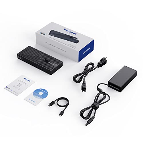 Wavlink Displaylink Docking Station 3 Monitors For Macbook M1/M2/Windows, 100W Laptop Charge, Triple 4K@60Hz (Dual Displayport, Hdmi), Ethernet, Audio #TOP7