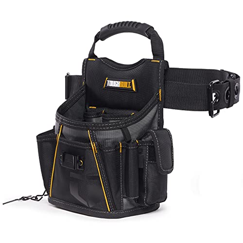 ToughBuilt - Utility Pouch and Tool Belt - Heavy Duty, Deluxe Premium Quality, Durable - Adjustable Belt Size - (TB-316-2)