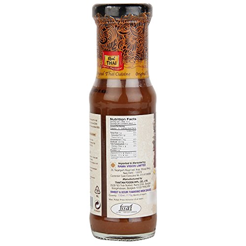 Real THAI Original Thai Cuisine Sweet & Sour Tamarind Wok Sauce, 150 ml