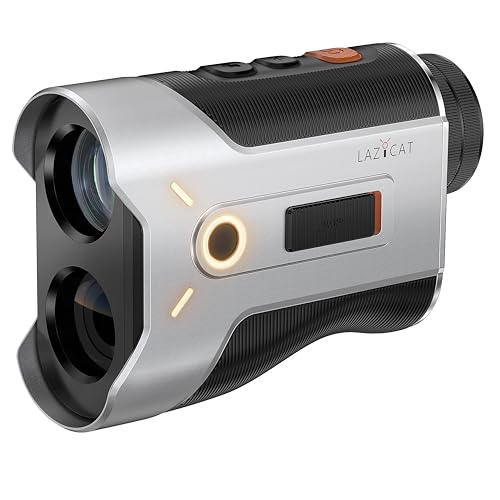 LAZYCAT Golf Rangefinder with Slope,1200 Yards Laser Range Finder Golfing Dimmable,Range Finder Golf 7X Magnification,Flag Lock Vibration,Measure