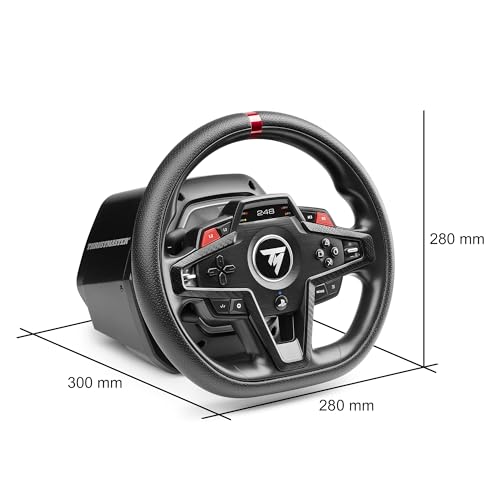 Image of Thrustmaster T248-R Force Feedback Racing Wheel with Magnetic Pedals, for PS5 / PS4 / PC, Black