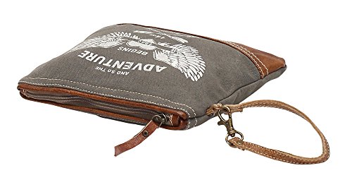 Myra Bag Adventure Begins Upcycled Canvas Wristlet Bag S-1020 #TOP1