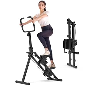 Leikefitness Stair Stepper for Home Gym,Vertical Climber Machine for Full-Body Workout,Foldable Cardio Stepper with Adjustable Handle and Treads for Women & Men