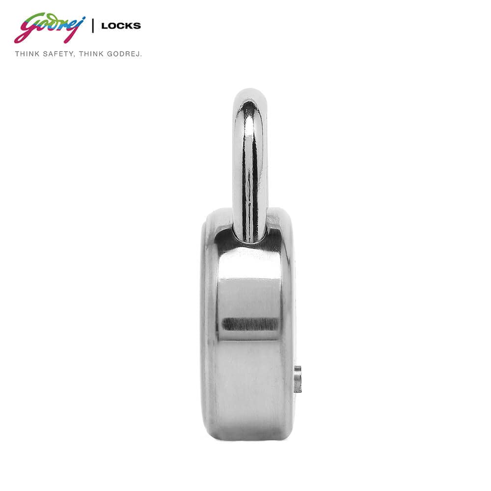 Godrej Locks | Ace Pro 6 Levers 52mm Round Padlock | Strong Double Locking | 3Keys | for aldrops, Lockers, toolboxes, Cycle Cable Ends, Wooden cupboards, suitcases | Silver Finish | 1 Year Warranty — Amazon image 3