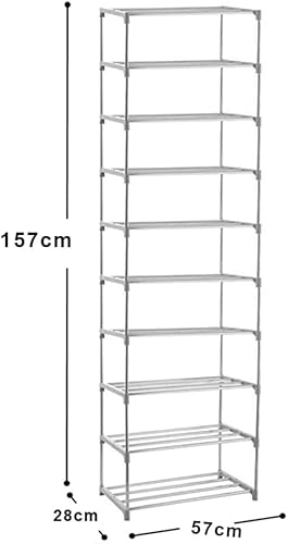Sapateira Vertical Rack Inox Premium 30 Pares 10 Prateleiras