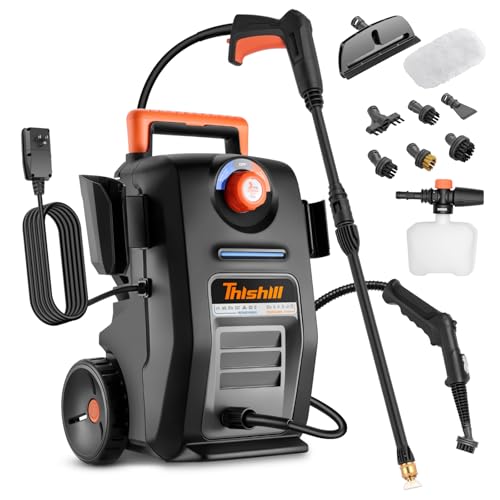 Hill 2-in-1 Pressure Washer & Steam Cleaner 3000PSI