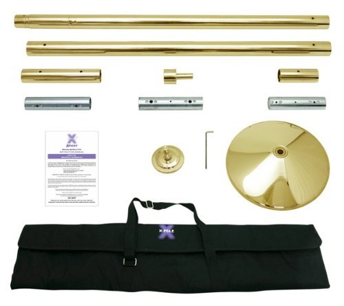Amazon | X-POLE Xpert 45mm チタン ゴールド ポール ダンスポール | X