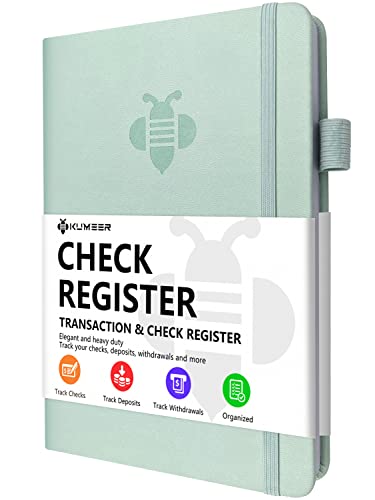 Registro de cheques de 5.2x7.6 pulgadas ideal para finanzas del hogar