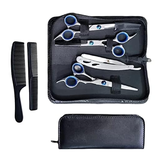 Kit Tesouras Profissional Cabelereiro Barbeiro