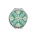 Green Wheat Mexico Totems Ancient Civilization Hand Compact Mirror Round Portable Pocket Glass