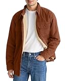 thermo fleece hemden Klassische einfarbige Hemdjacke mit flauschigem Fleece gefüttert, entspannte Passform, Knopfleiste vorne, gebogener Saum, kommt nie aus der Mode.