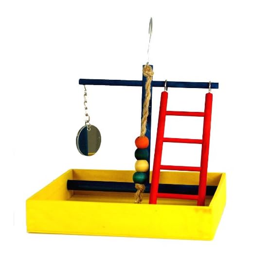 JW Pet Company Activitoys Wood Play Gym Bird Toy, Small