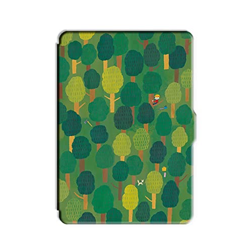 WunM Studio Funda Blanda para Kindle Voyage NM460GZ 2014 Kindle Paperwhite 1 2 3 4 10th Generation 2019 J9G29R Funda Protectora Funda/Illustrator Forest Cover