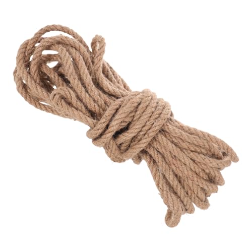 Toyvian 20m Intrecciata Tiro Fune in Iuta Per Lavori Artigianali Per Ancoraggio Giardinaggio Decorazioni