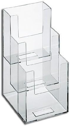Dazzling Displays 3-Tier 4 x 9 Tri-Fold Brochure Holder
