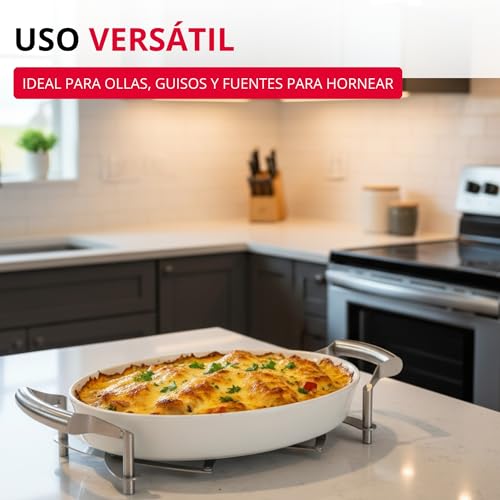 Miniatura 4 de Westmark Salvamanteles Extensible, Longitud: 18 A 42 Cm, Acero Inoxidable, Flexi, Color: Plateado, 16412260