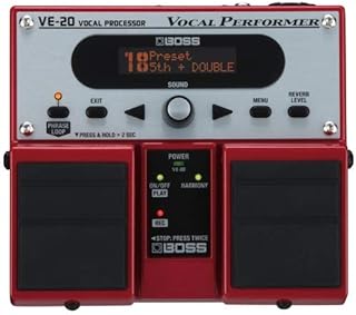 BOSS VE-20 Vocal Performer Effects Processor Twin Guitar Pedal Stompbox Guitar Pedal (VE-20)