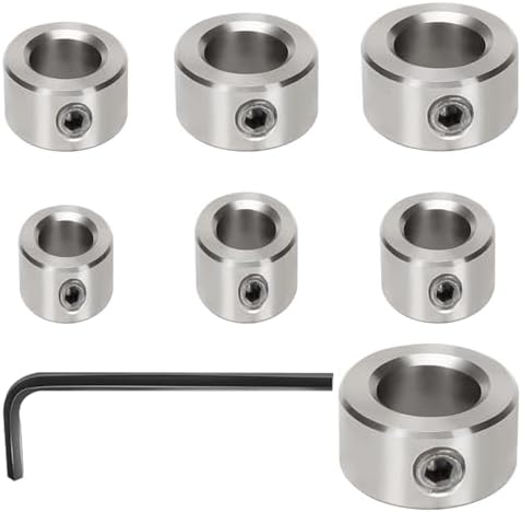 Topes de Profundidad Brocas 14PCS Topes para Taladro Anillo Posicionador 3/4/5/6/8/10/12mm Tope de Profundidad de Taladro para Trabajos de Perforación de Carpintería (topes A)