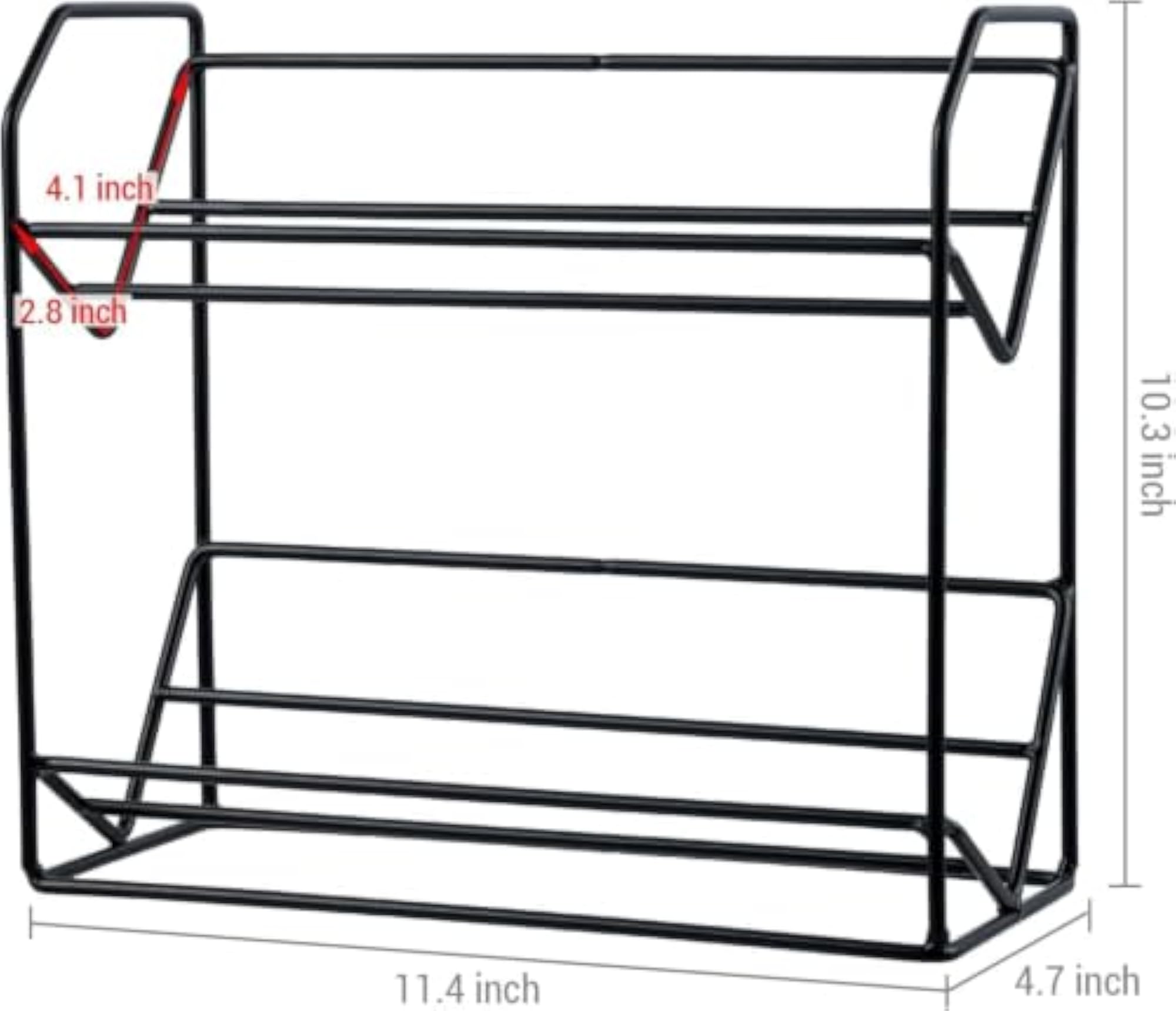 Stand Hub Classic Industrial Metal Wire Cassette Tape Storage Rack