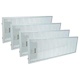 vhbw 4x Filtre compatible avec AEG DF6260-ML/AUS, DF6260-ML/S, DF6260ML/A, DF6260ML/GB, DF6260-ML/1, DF6260-ML/A hotte de cuisine, plastique, métal