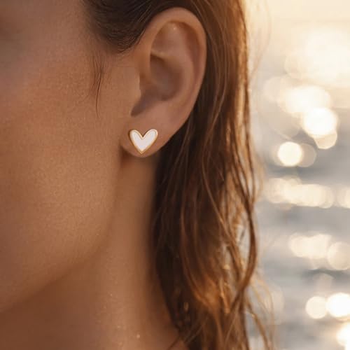 Image of Rubans Demi Fine Stainless Steel Stud Earrings Daily Gift for Women & Girls
