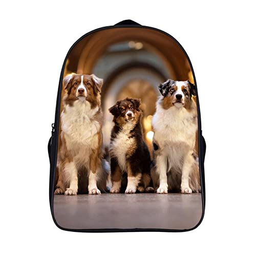 Sac à dos cool Australian Shepherd avec bretelles confort pour lycéen et collège