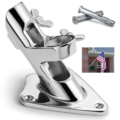 Flag Pole Holder For Outside House,316 Stainless Steel Flag Pole Bracket