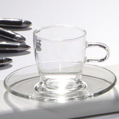 JENAER GLAS Espresso Cup & Clear Saucer 114719