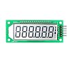 Taidacent 2PCS HT1621 Segment LCD Display 6 Digit 7 Segment LCD Module 2.4 Inch White Green Blue Backlight Module Optional (Blue Backlight)